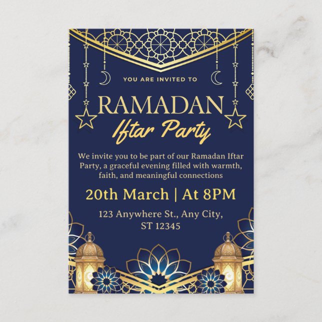 Ramadan Iftar Invitation Card (Front)