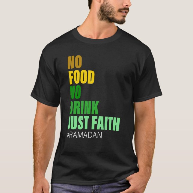 Ramadan Kareem 2023 Islamic Fasting Outfit for Men T-Shirt (Front)