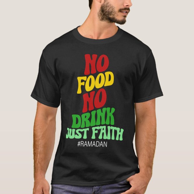 Ramadan Kareem 2023 Islamic Fasting Outfit for Men T-Shirt (Front)