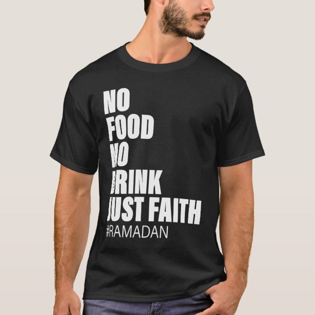 Ramadan Kareem 2023 Islamic Fasting Outfit for Men T-Shirt (Front)