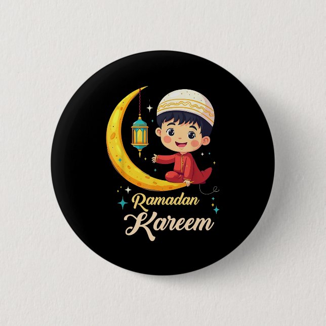 Ramadan Kareem  6 Cm Round Badge (Front)
