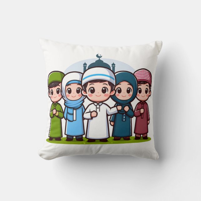 Ramadan Kareem beautiful Throw Pillow design (Front)