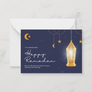 Ramadan Kareem Blue Card