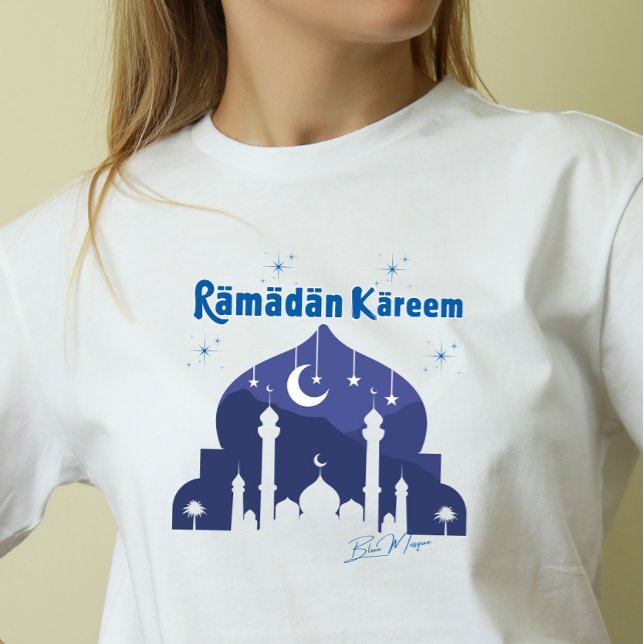 Ramadan Kareem Blue Mosque  T-Shirt (Creator Uploaded)
