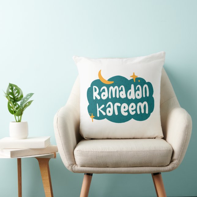 Ramadan Kareem Cloud & Stars Pillow (Chair)