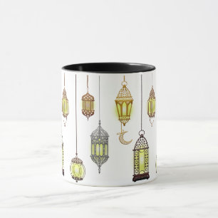 Ramadan Kareem Crescent Lanterns Mubarak Islamic  Mug