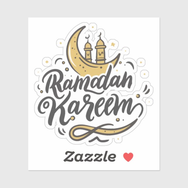 Ramadan Kareem Crescent Moon sighted Fasting (Sheet)