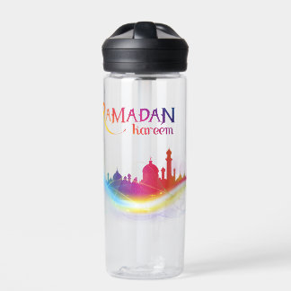 Ramadan Kareem Custom-Cut Vinyl Sticker Water Bottle