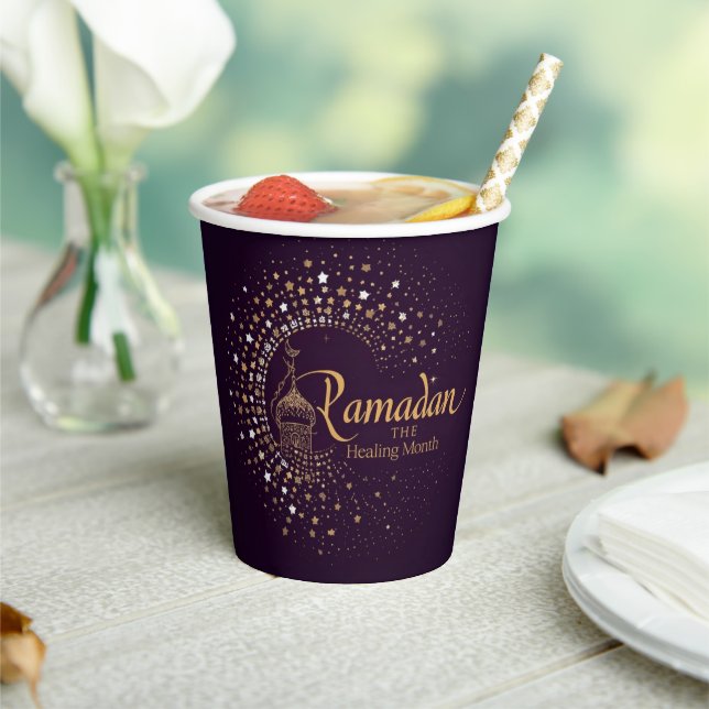  RAMADAN KAREEM  DECOR RAMADAN MUBARAK PAPER CUPS (Insitu)
