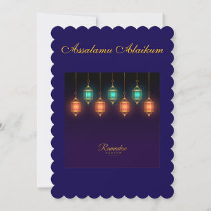 Ramadan Kareem & Eid Mubarak Customised Greeting Holiday Card