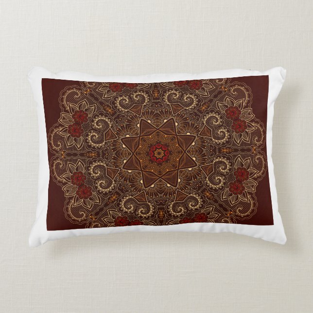 Ramadan Kareem & Eid Mubarak Islamic Accent Pillow (Front)
