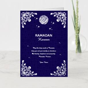Ramadan Kareem Elegant Islamic Ramadan Party Decor Foil Greeting Card