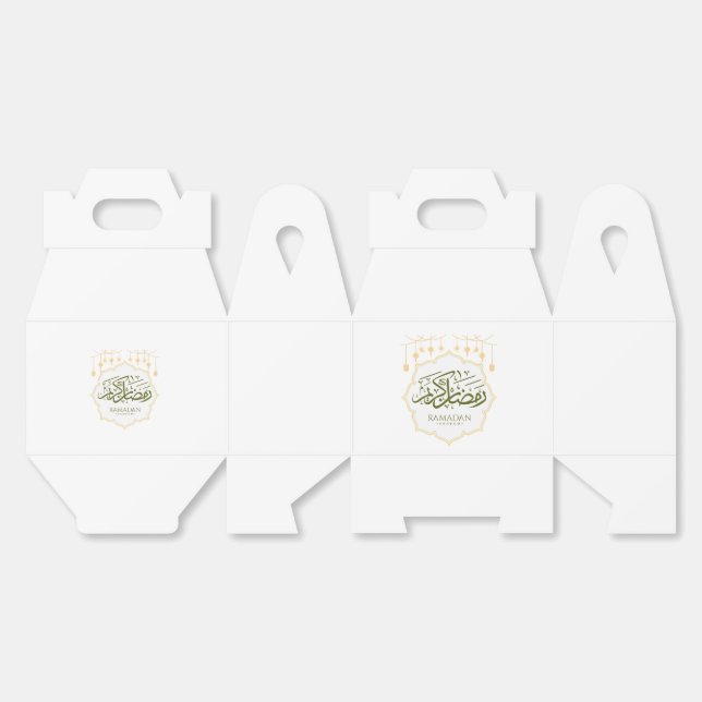 Ramadan Kareem Favour Box (Unfolded)