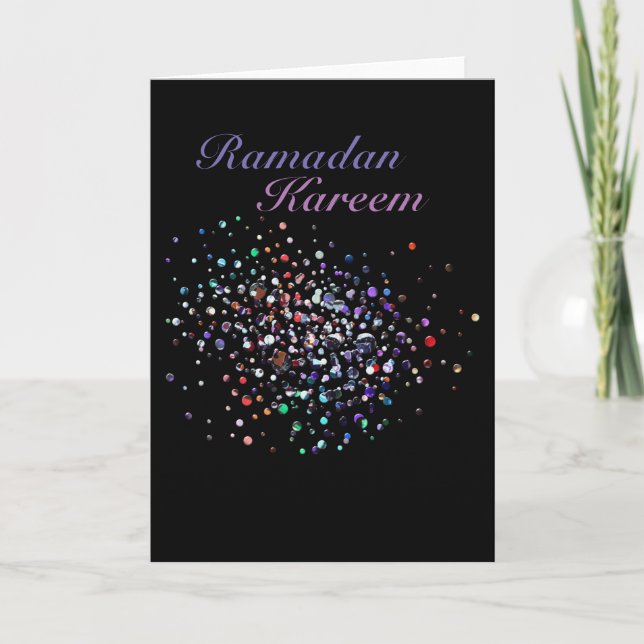 Ramadan Kareem Glitter Card (Front)