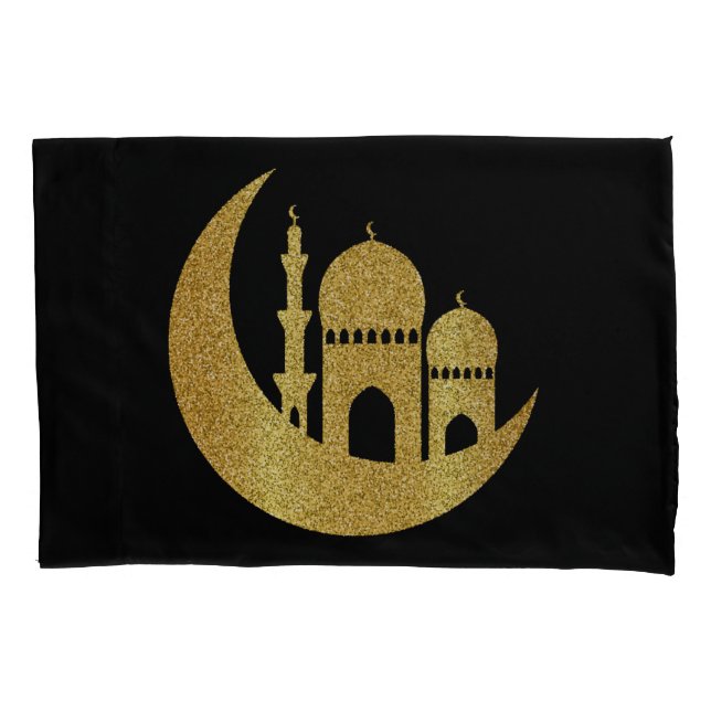  Ramadan Kareem Golden Helal   Pillowcase (Front)