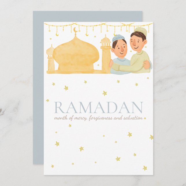 Ramadan Kareem Greeting card ,gift card (Front/Back)