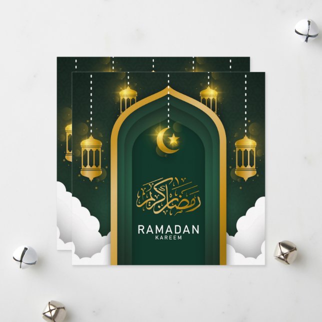 Ramadan Kareem greeting card/post card #5 (Front/Back In Situ)