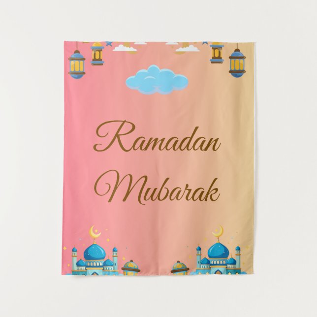 Ramadan Kareem Greeting Tapestry (Front)