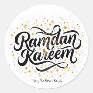 Ramadan Kareem holiday  Classic Round Sticker
