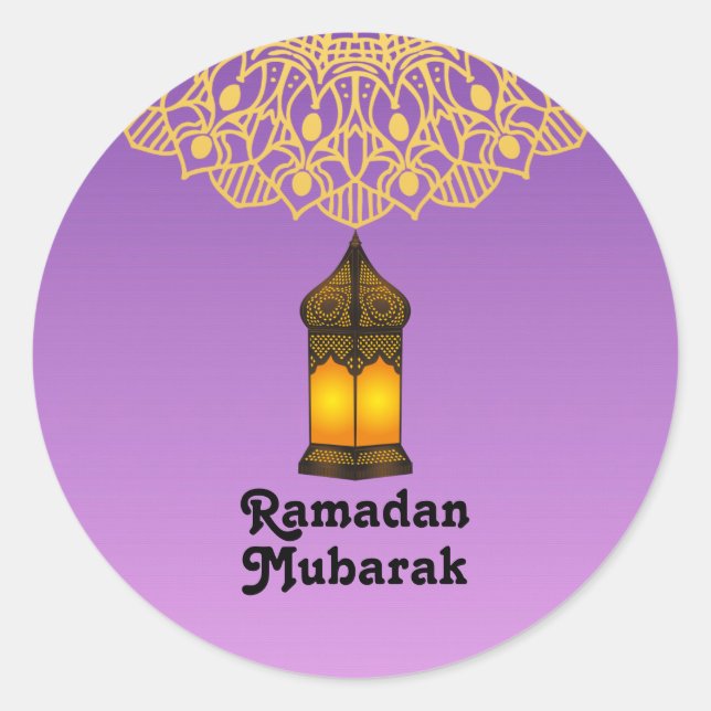 Ramadan Kareem Holiday Classic Round Sticker (Front)