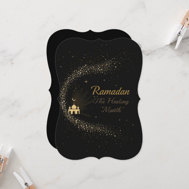 Ramadan Kareem holiday Personalised Card (Front/Back In Situ)