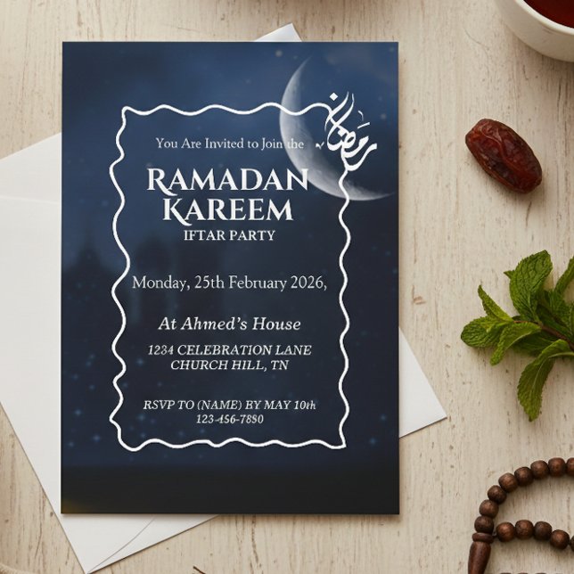 Ramadan Kareem Iftar Invitation Personalized (Creator Uploaded)