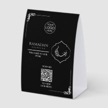 Ramadan Kareem Iftar QR Code Table Sign | Custom