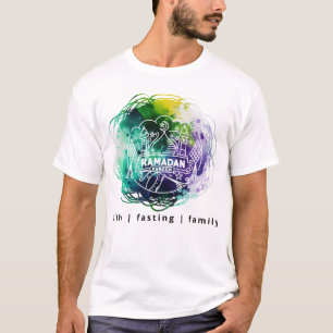 RAMADAN KAREEM in Abstract Watercolor T-Shirt