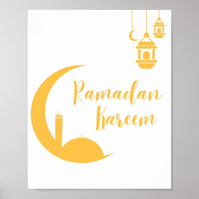  Ramadan Kareem Islamic Wall Art (Front)
