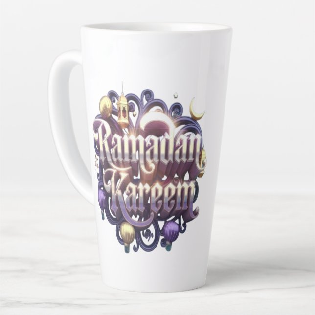 Ramadan Kareem Latte Mug (Left Angle)