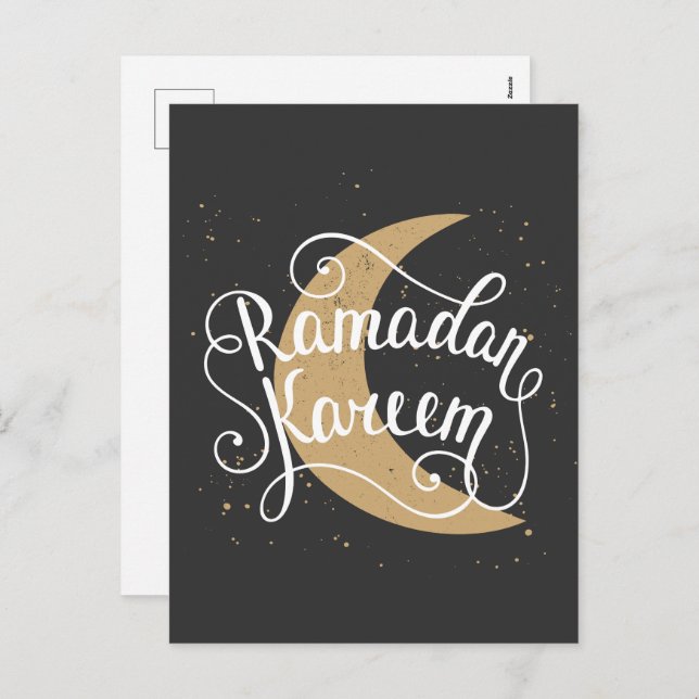 Ramadan Kareem | Modern Ramadan Holiday Postcard (Front/Back)