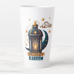 Ramadan Kareem Mubarak Lantern ramadan 2024  Latte Mug