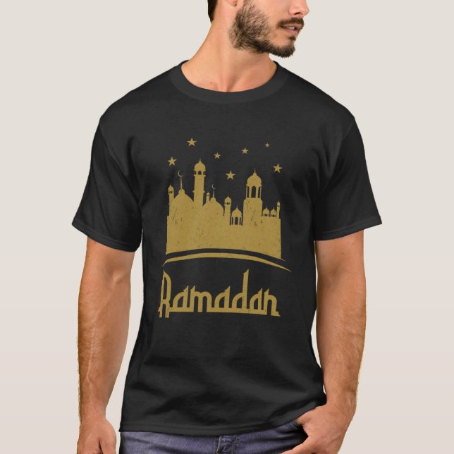 Ramadan Kareem Mubarak Muslim Muslim month of fast T-Shirt (Front)
