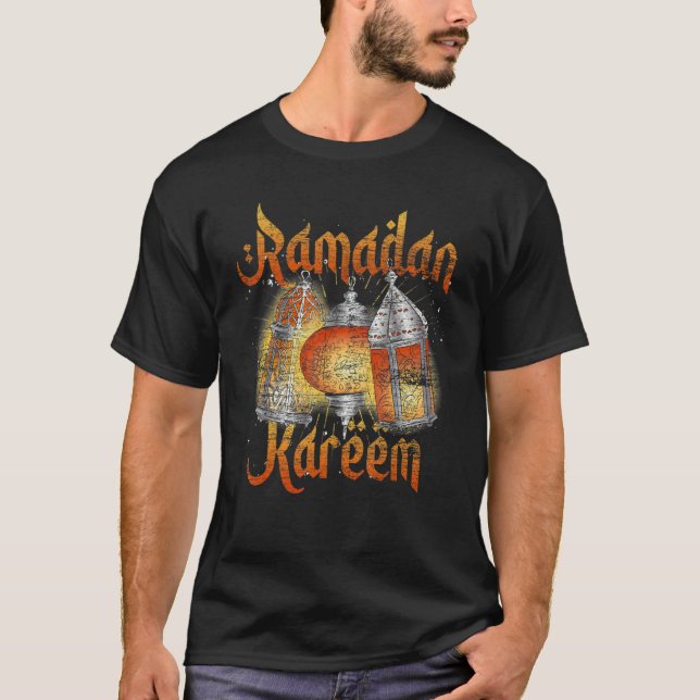 Ramadan Kareem Muslim Fasting Islamic Celebration  T-Shirt (Front)