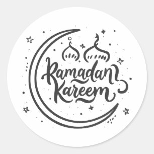 Ramadan Kareem Muslim Fasting Islamic Holy Month Classic Round Sticker