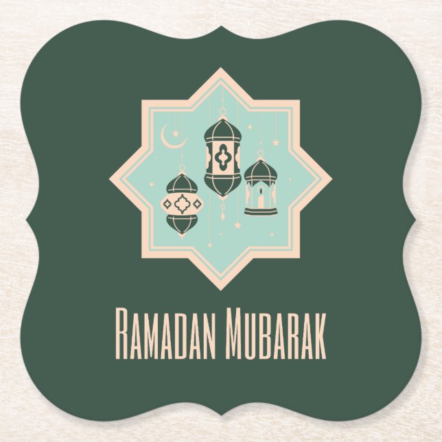 Ramadan Kareem Paper Coaster (Front)