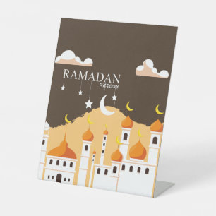 Ramadan Kareem Pedestal Sign