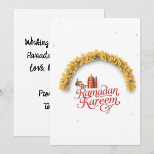 Ramadan Kareem Personliazed holiday Card