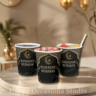 Ramadan Kareem Ramadan Mubarak Paper Cups