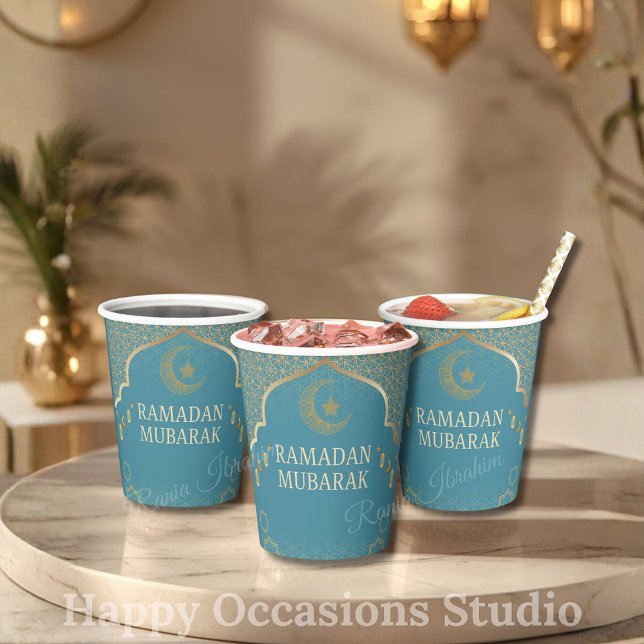 Ramadan Kareem Ramadan Mubarak Paper Cups (Creator Uploaded)