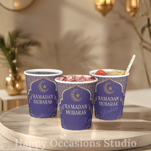 Ramadan Kareem Ramadan Mubarak Paper Cups