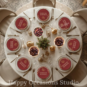 Ramadan Kareem Ramadan Mubarak Paper Plates