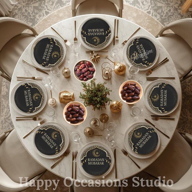 Ramadan Kareem Ramadan Mubarak Paper Plates (Creator Uploaded)