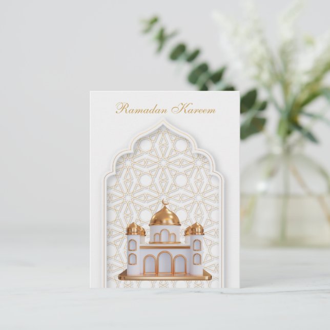 Ramadan Kareem Ramadan Mubarak  Postcard (Standing Front)