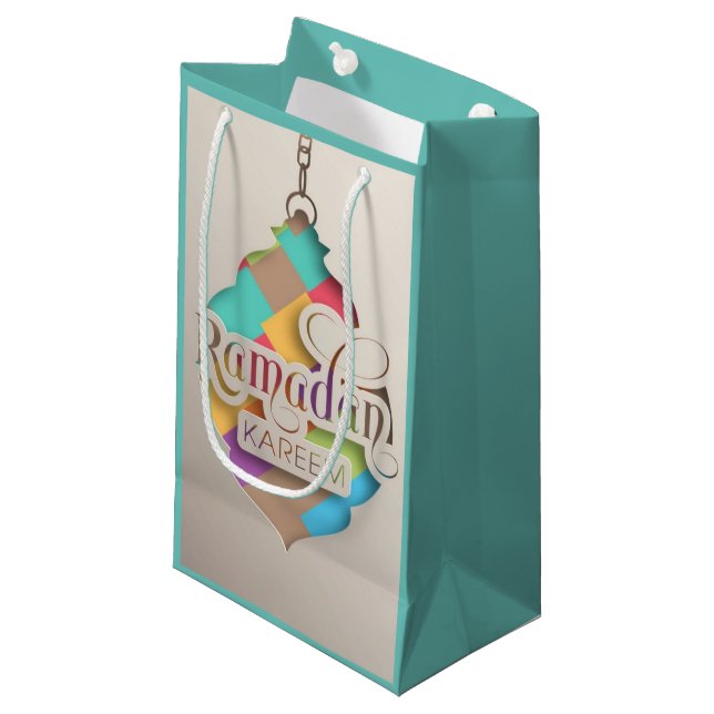 Ramadan kareem small gift bag (Front Angled)
