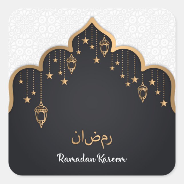 Ramadan Kareem Square Sticker (Front)