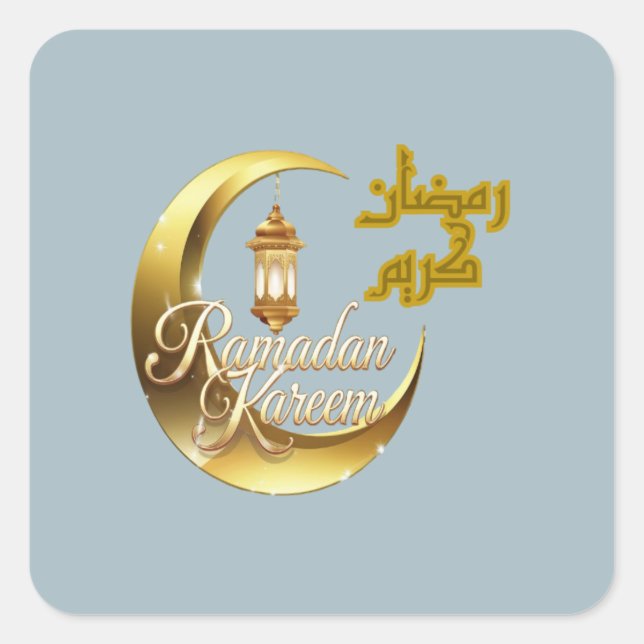 Ramadan Kareem Square Sticker (Front)