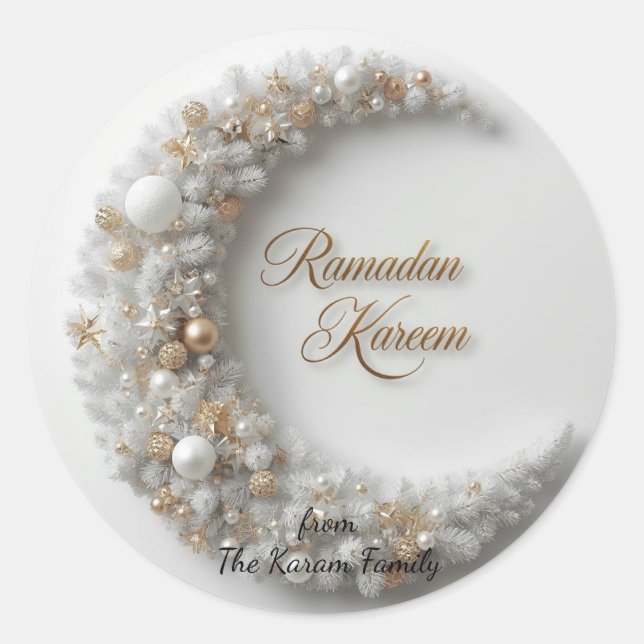 Ramadan Kareem theme gift Sticker for celebration (Front)