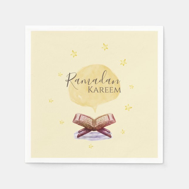 Ramadan Kareem theme Napkin for celebration (Front)