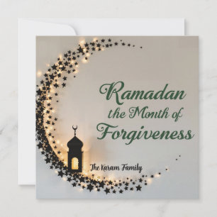 Ramadan Kareem theme personalized gift paper Holiday Card